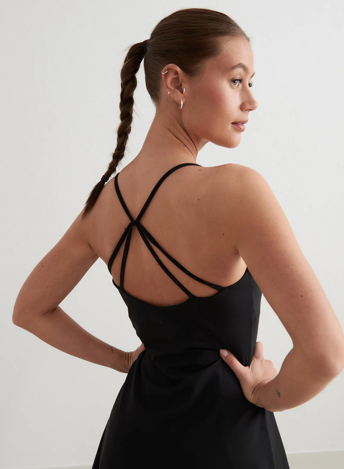 Black Sense Strap Dress - Image 6