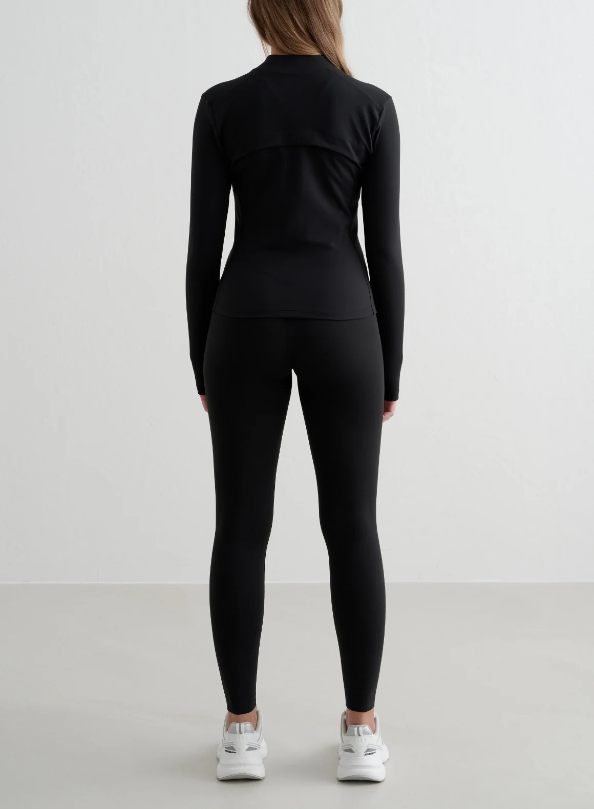 Black Sense Tights & Zip Jacket Set - Image 2