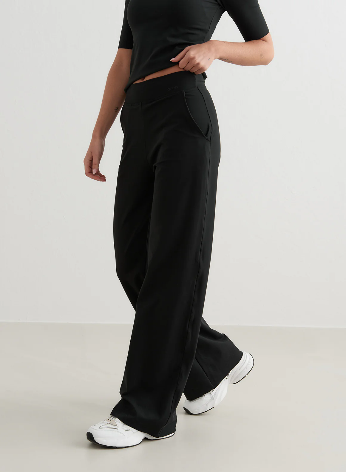 Black Sense Wide Pants - Image 107