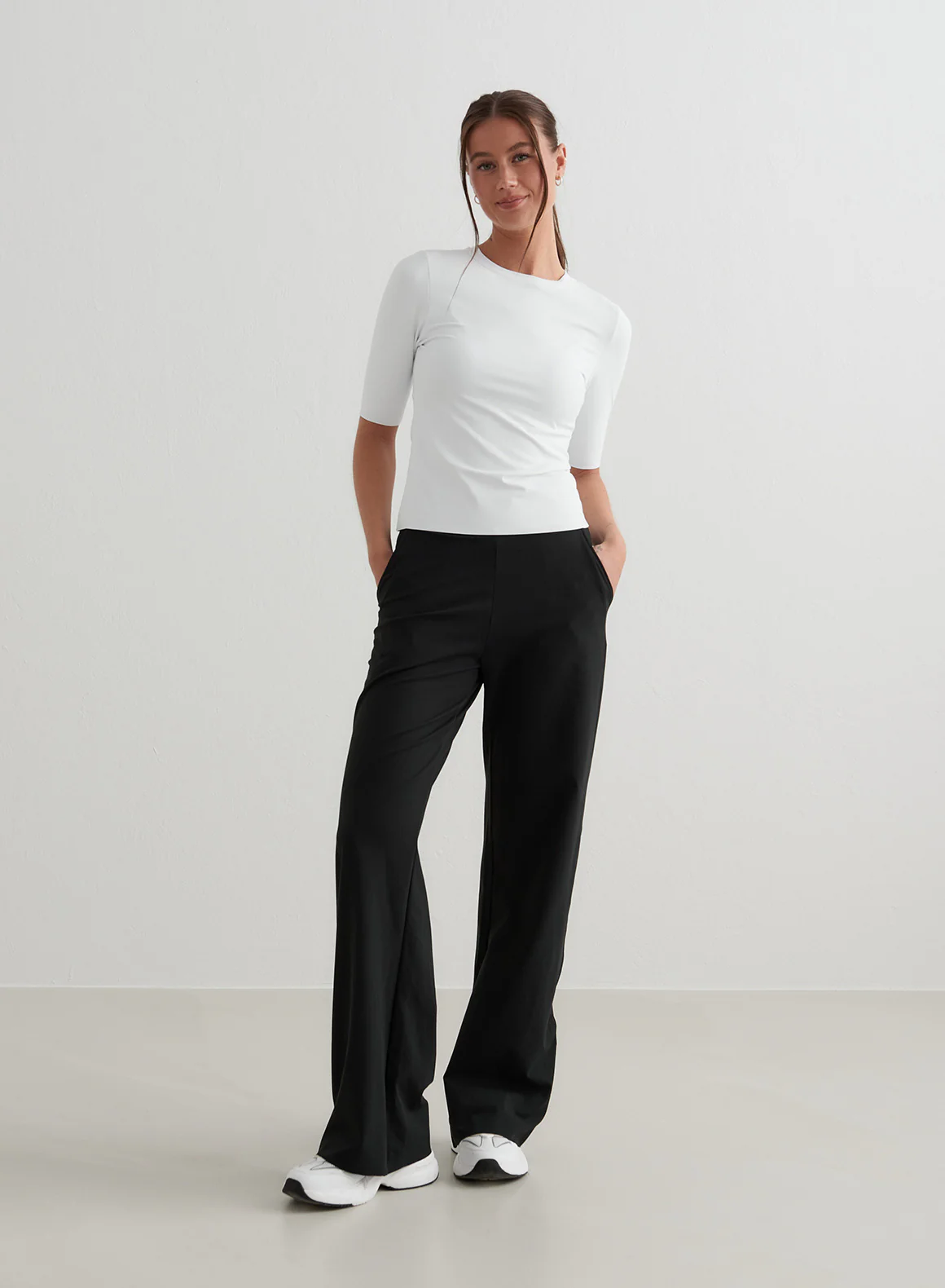 Black Sense Wide Pants - Image 118