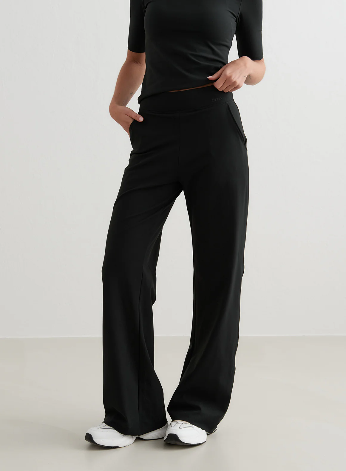 Black Sense Wide Pants - Image 25