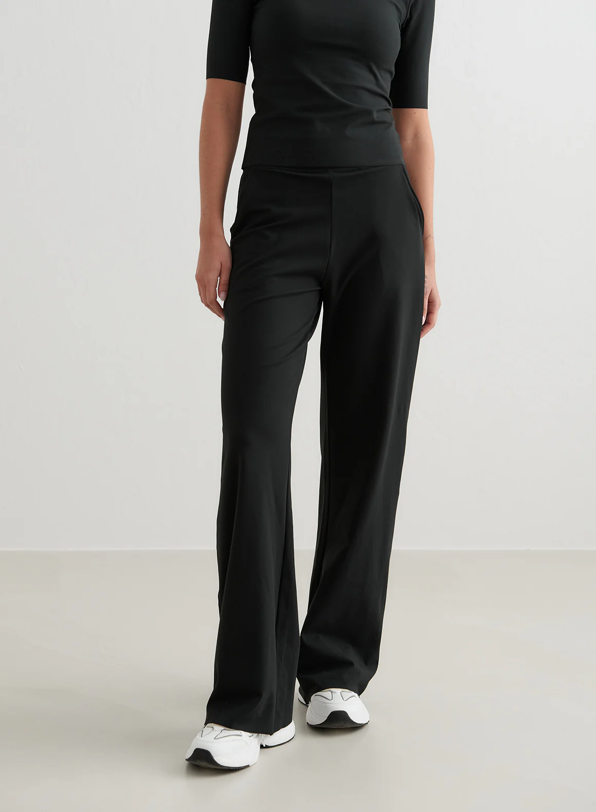 Black Sense Wide Pants - Image 98