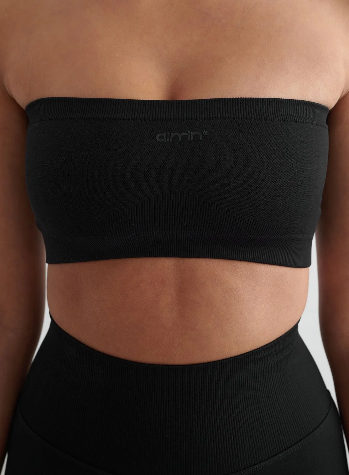 Black Shape Seamless Bandeau Bra - Image 5
