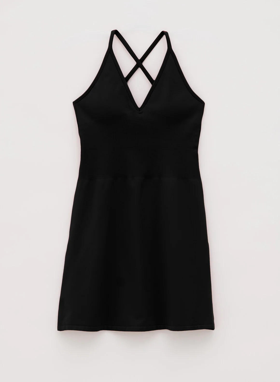 Black Shape Seamless Deep Cut Dress - Image 8