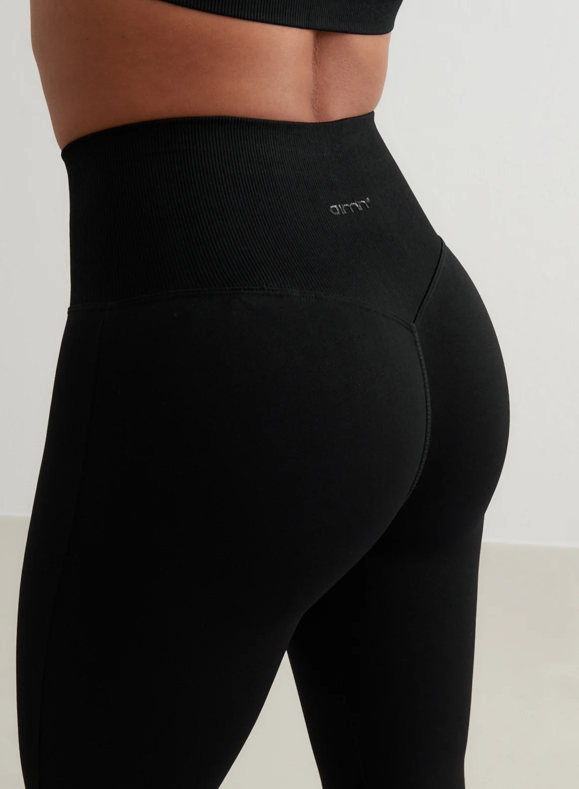 Black Shape Seamless Flare Tights - Image 130