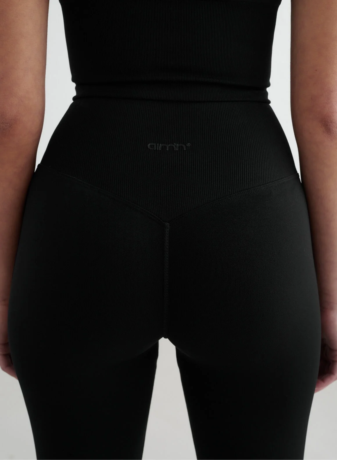 Black Shape Seamless Flare Tights - Image 20