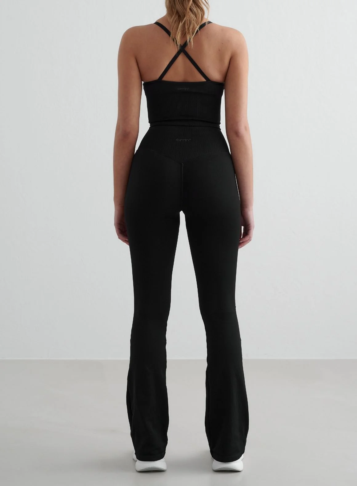 Black Shape Seamless Flare Tights - Image 7