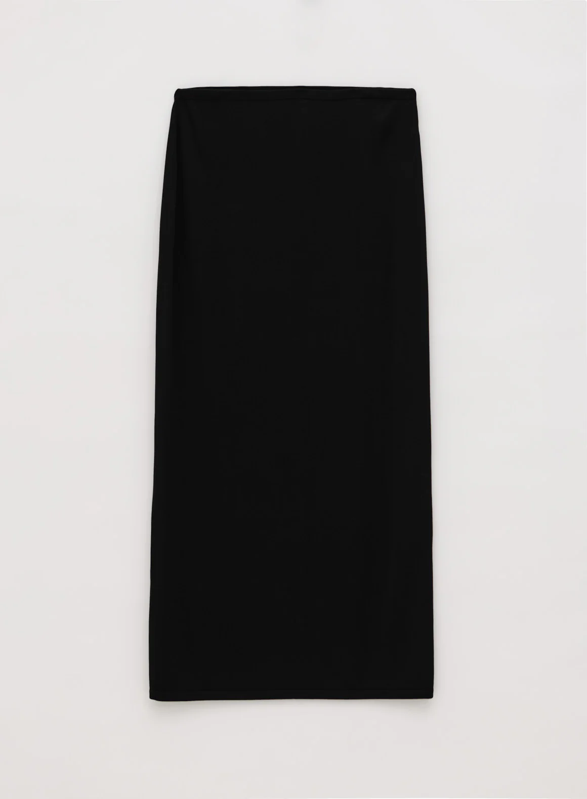 Black Silk Knit Maxi Skirt - Image 9