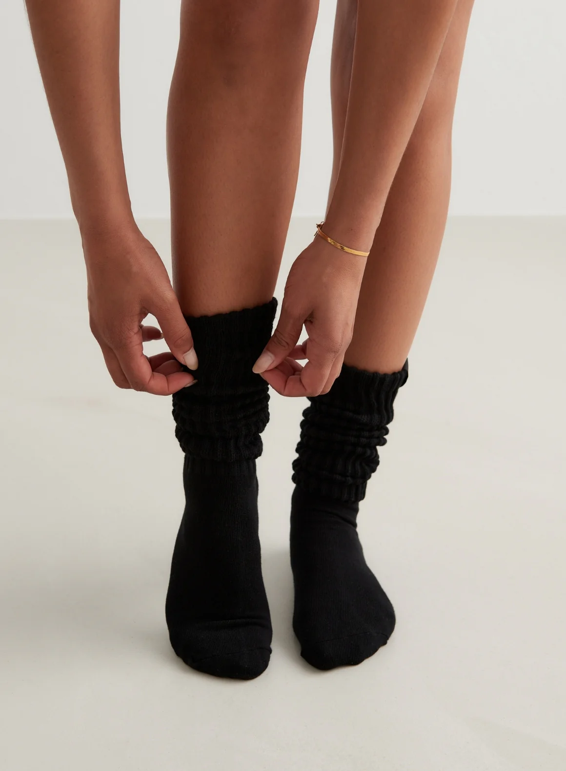 Black Slouch Socks - Image 2