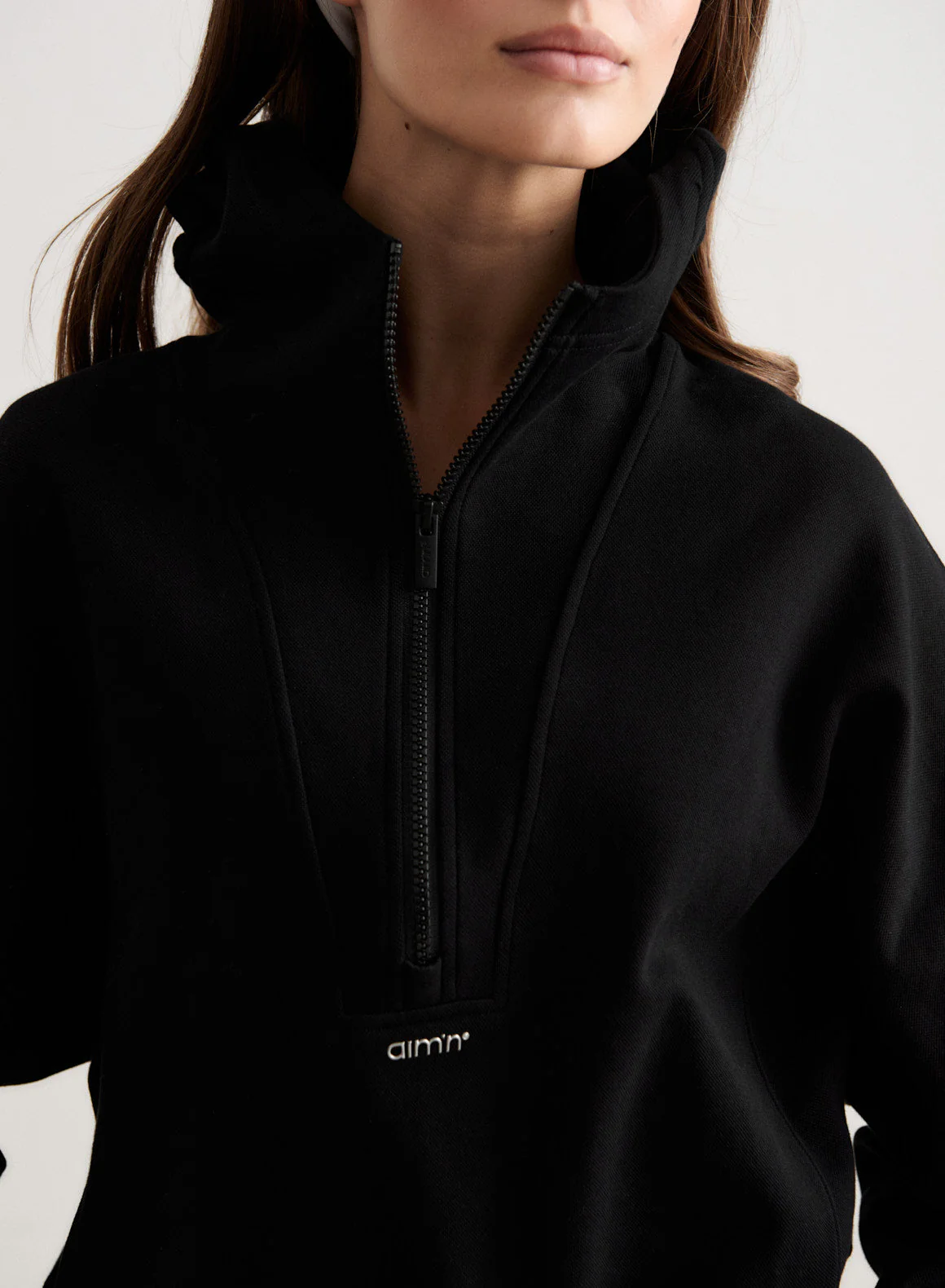 Black Sportif Half Zip Hood - Image 5
