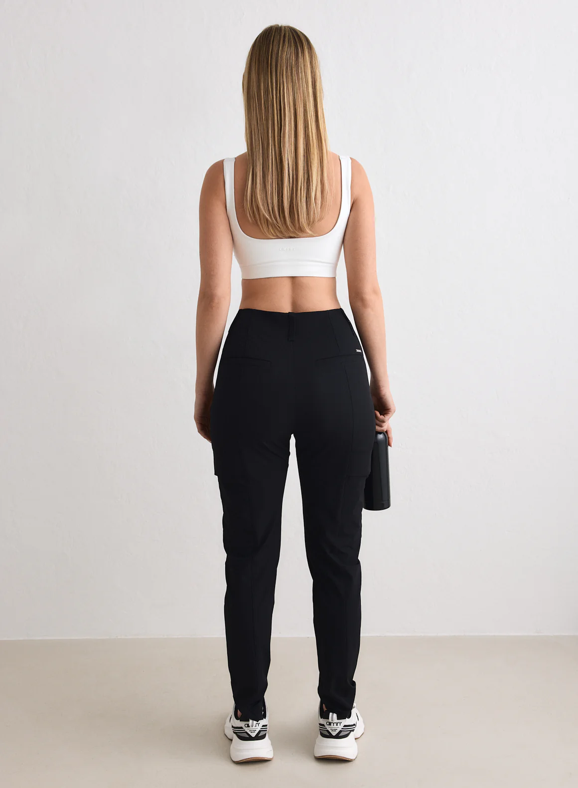 Black Straight Leg Cargo Pants - Image 5