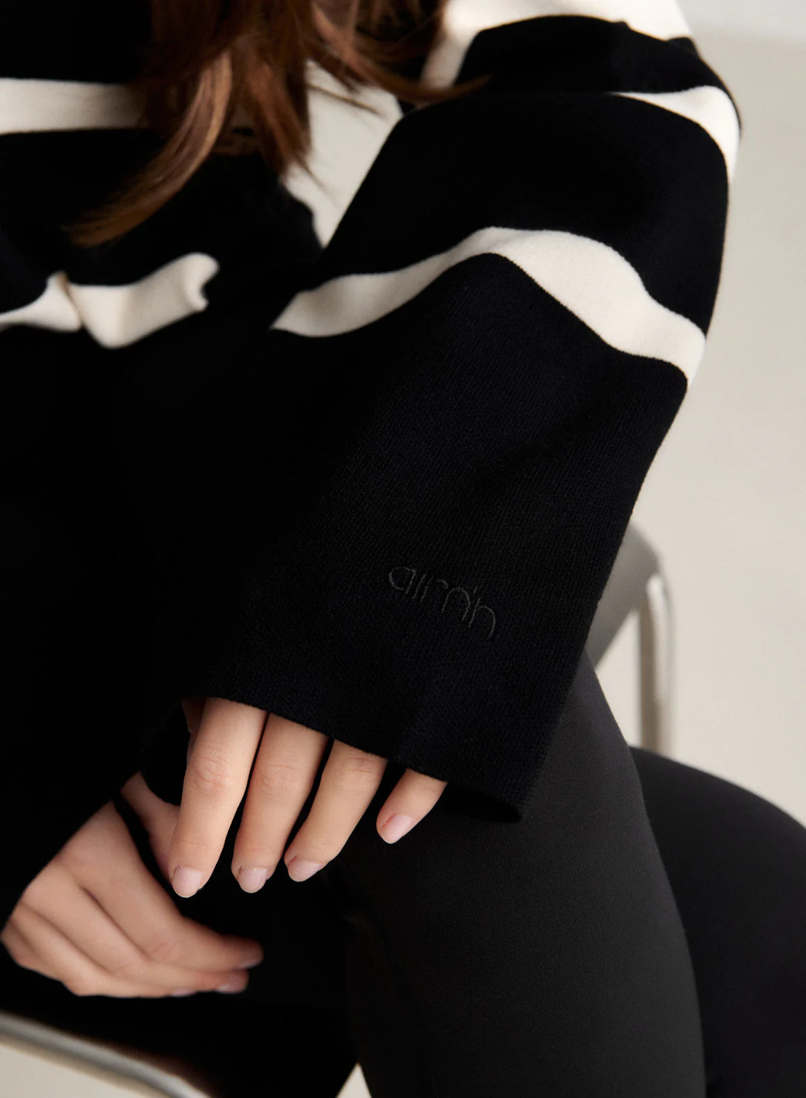Black Stripe Perfect Knit Long Sleeve - Image 5