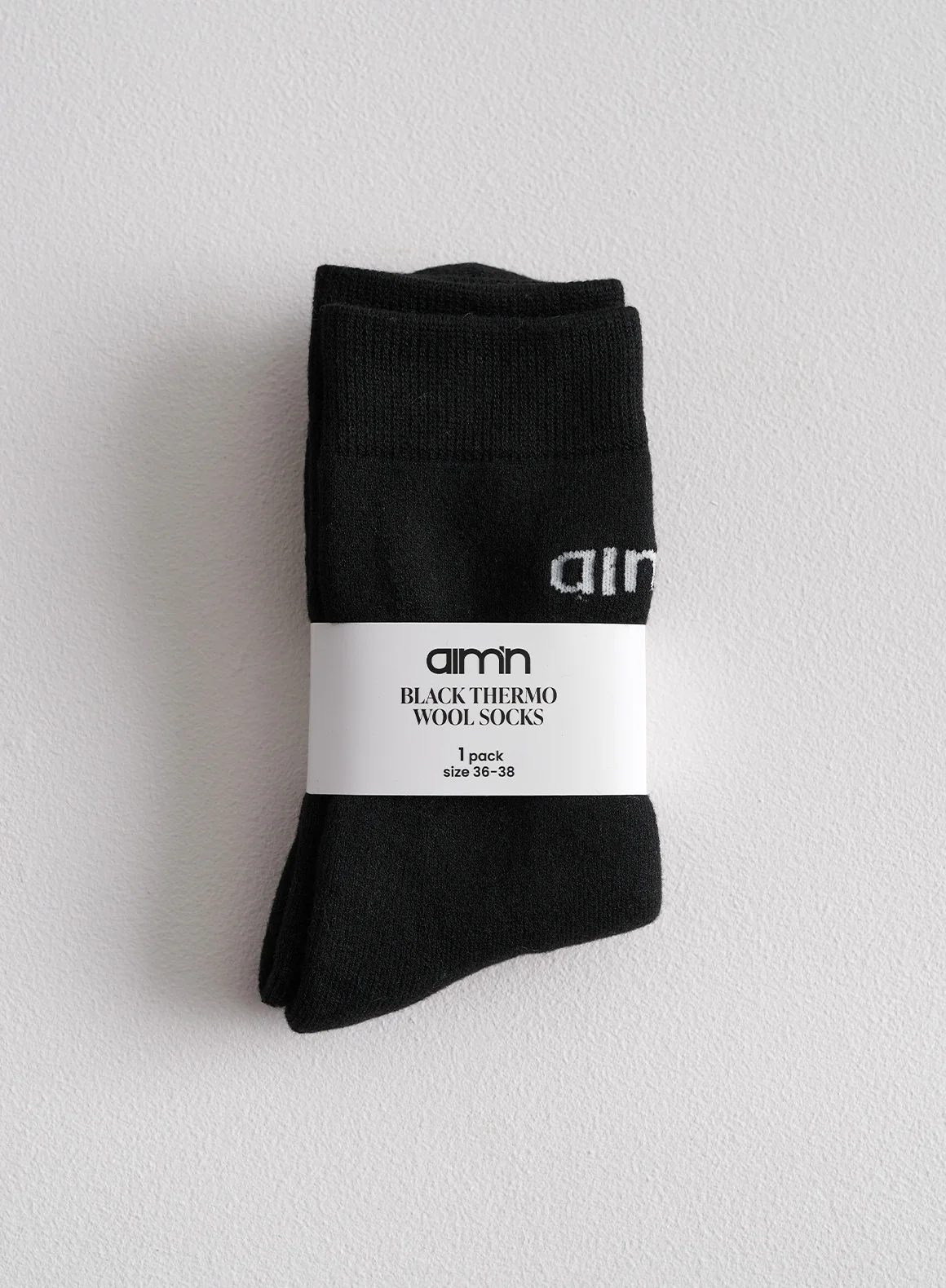 Black Thermo Wool Sock