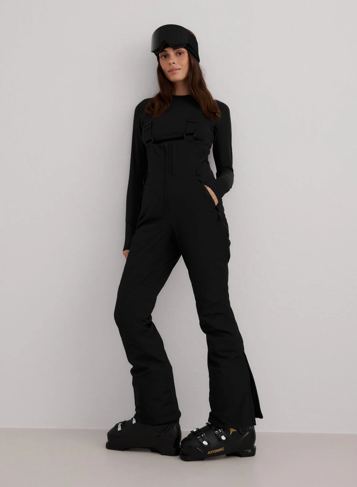 Black Vermont Padded Bib Pants
