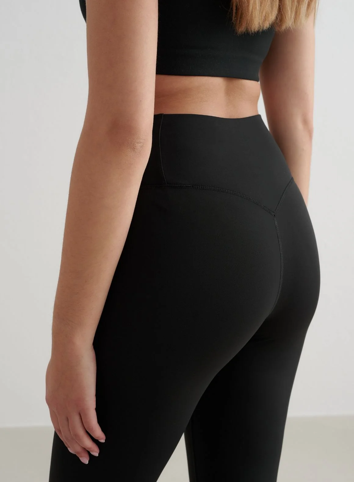 Black Warming Flare Petite Tights - Image 4