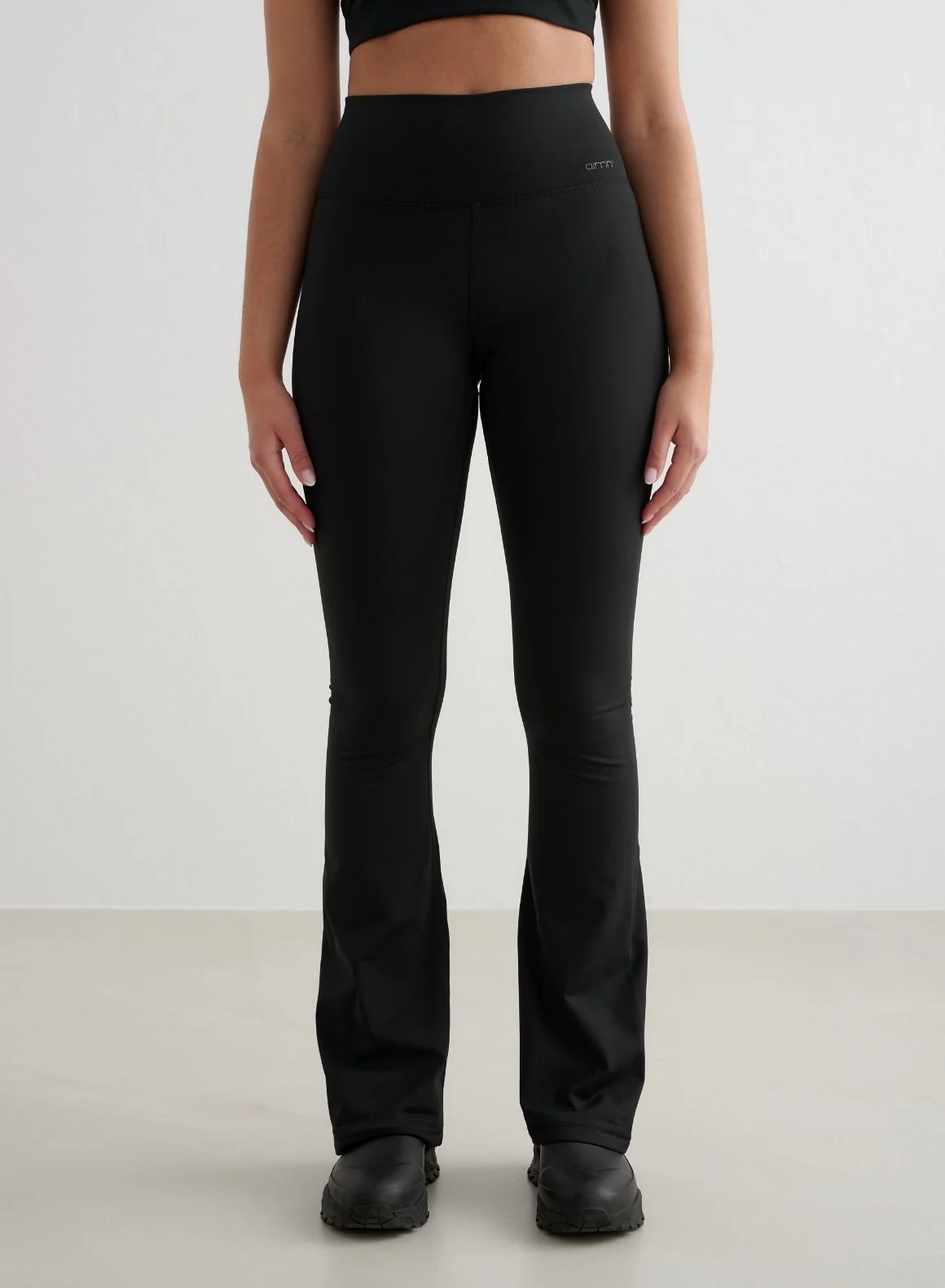 Black Warming Flare Petite Tights - Image 8