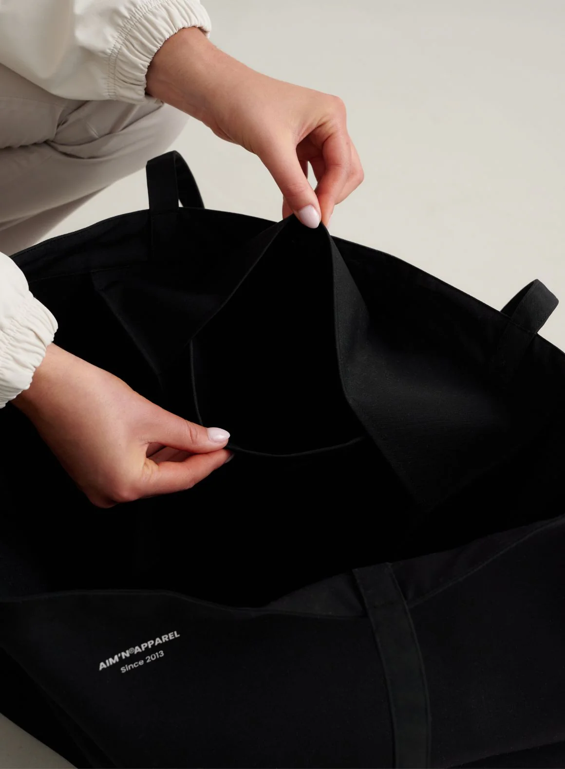 Black Waterproof Apparel Tote Bag - Image 3