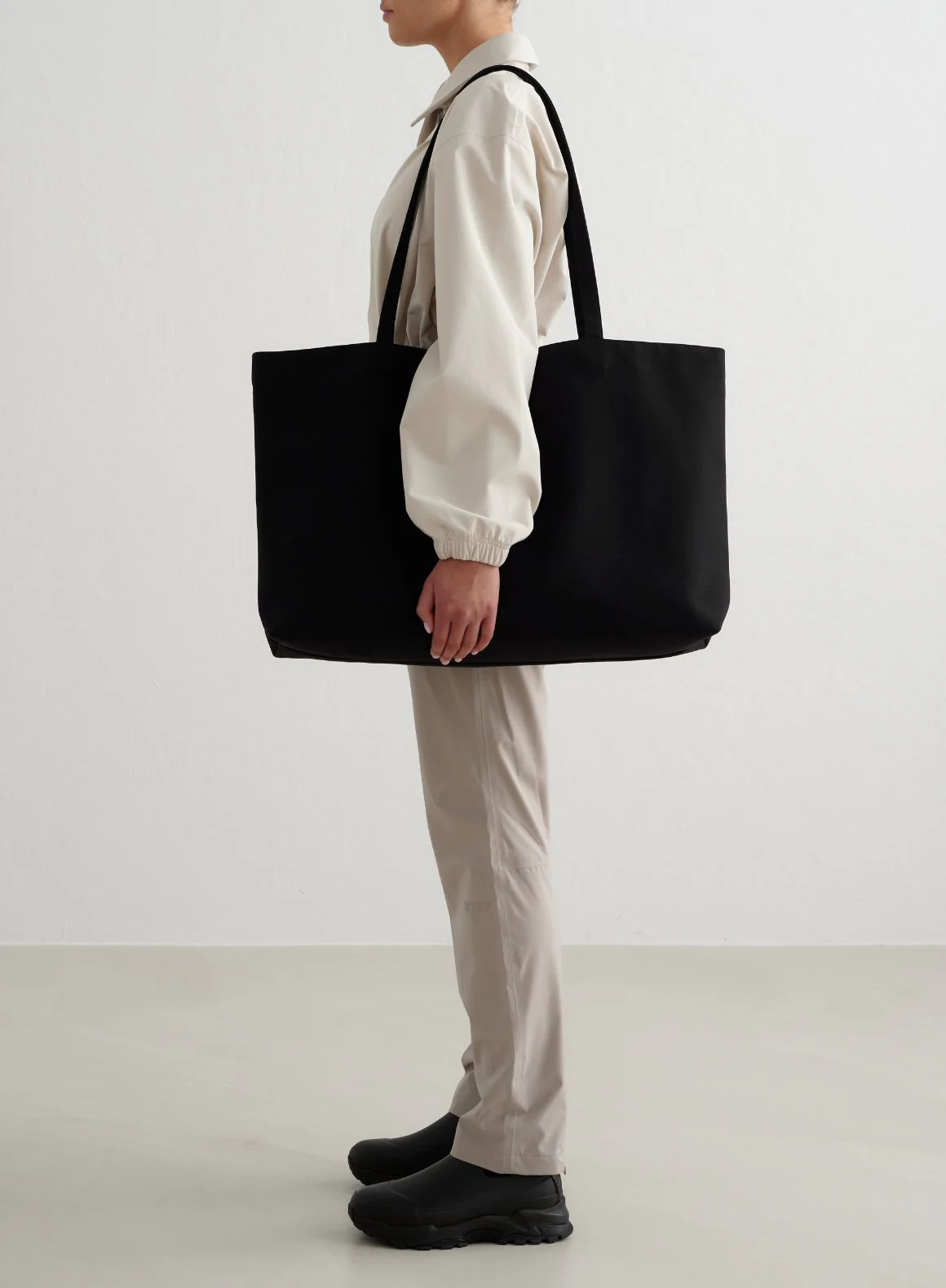 Black Waterproof Apparel Tote Bag - Image 4