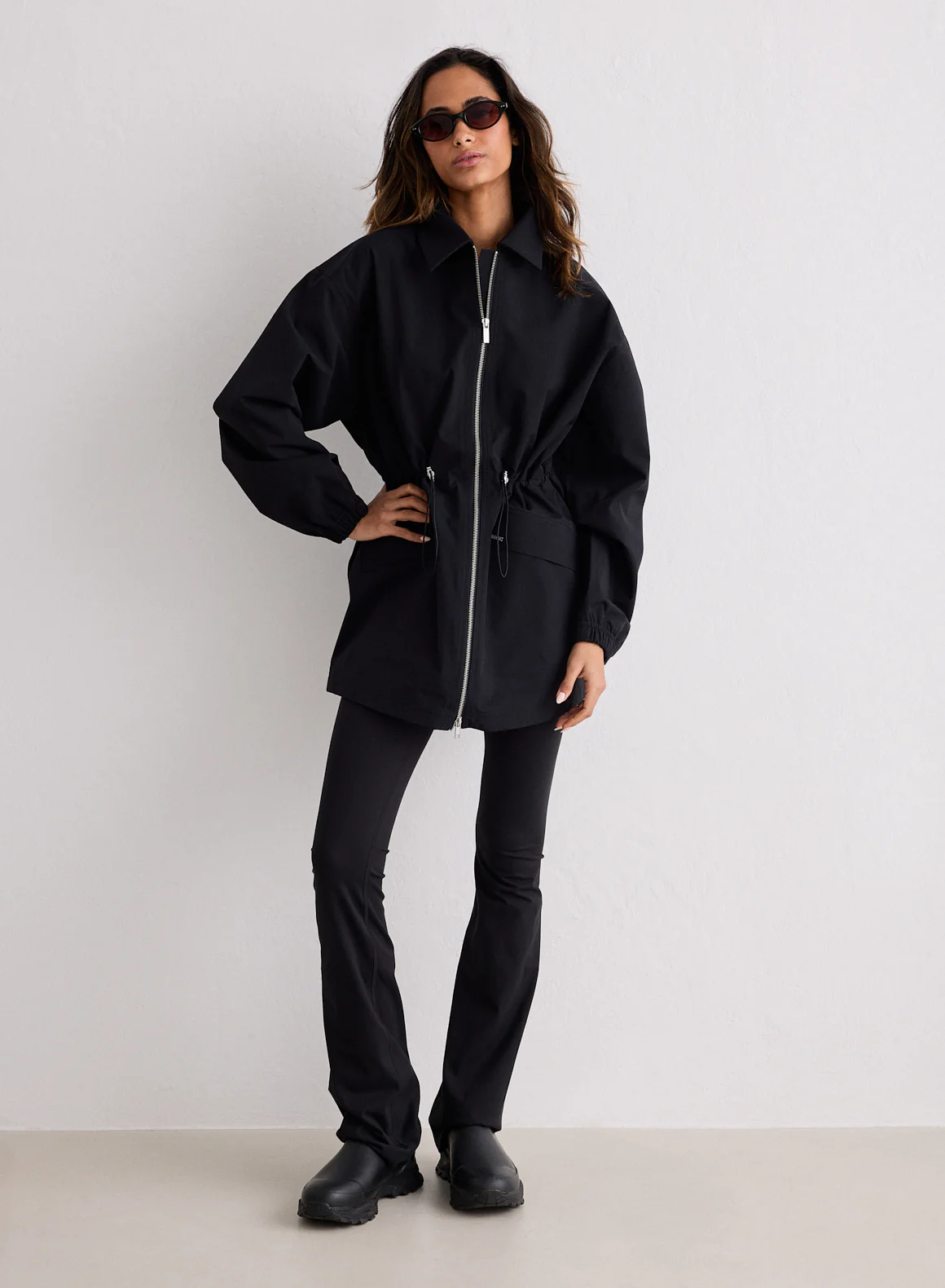 Black Waterproof Zip Jacket - Image 4