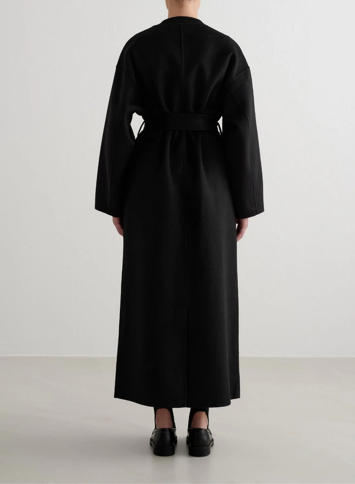 Black Wool Coat - Image 3