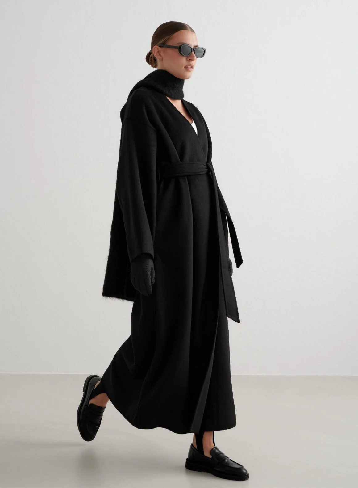 Black Wool Coat - Image 6