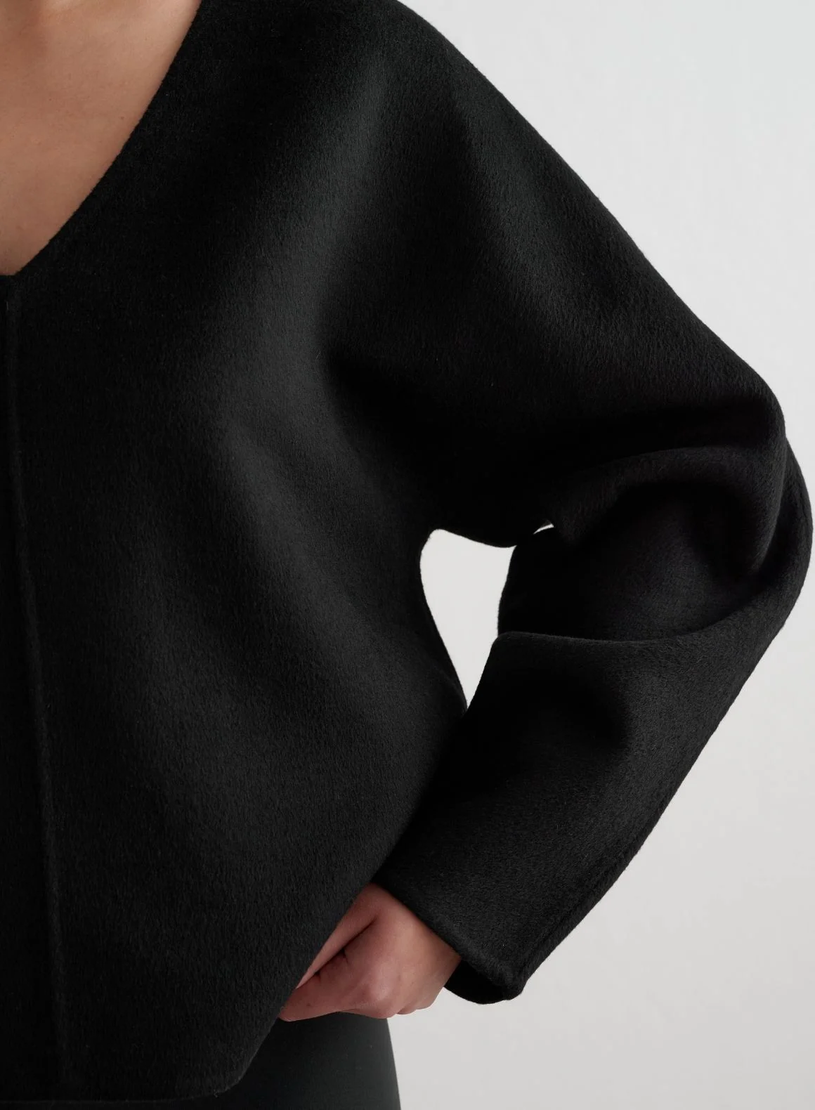 Black Wool Sweatshirt - Image 6