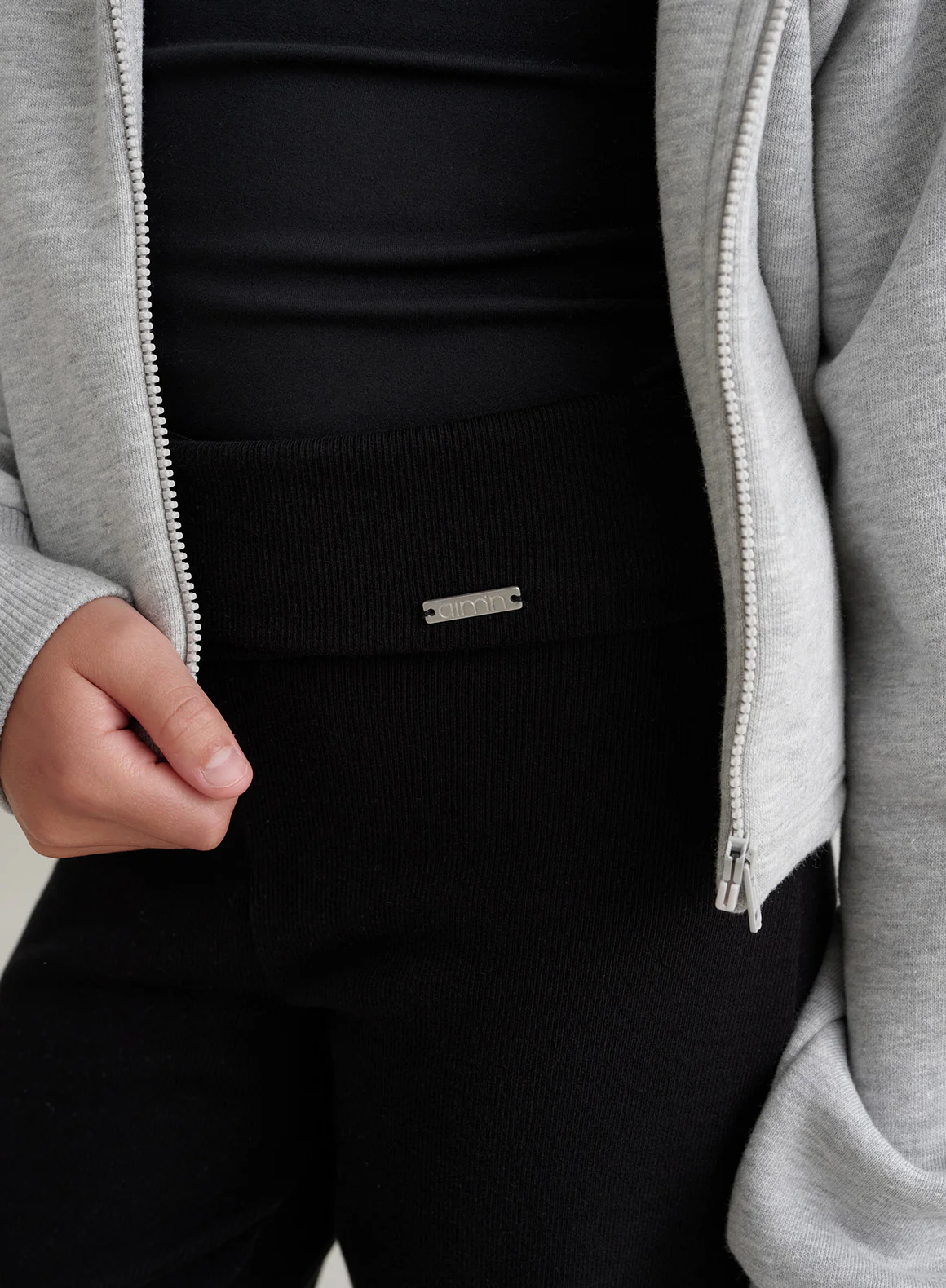 Black Young Ease Ribbed Pants - Image 3