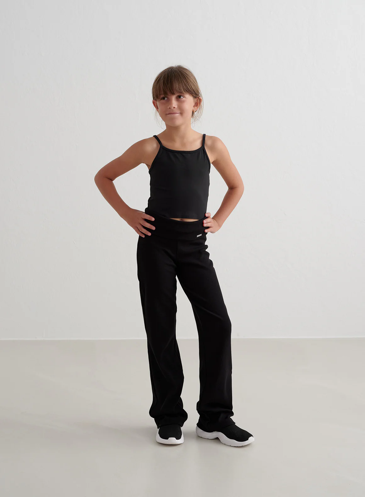 Black Young Ease Ribbed Pants - Image 4