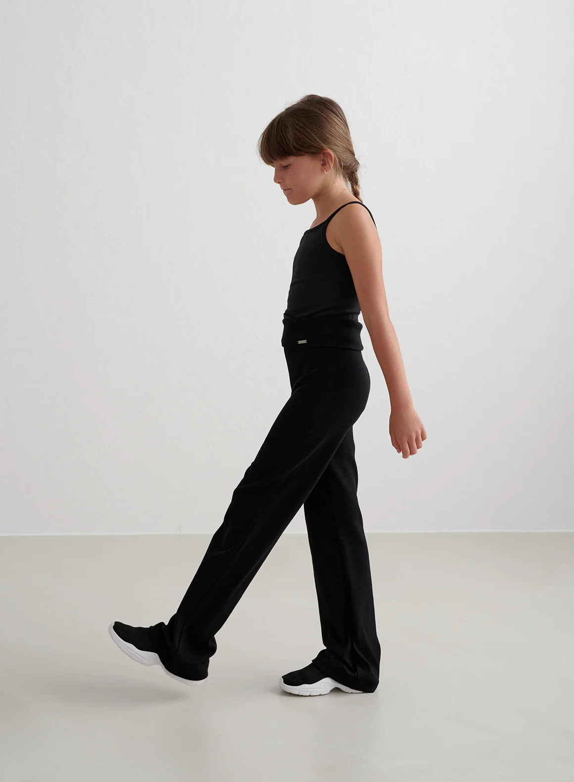 Black Young Ease Ribbed Pants - Image 6