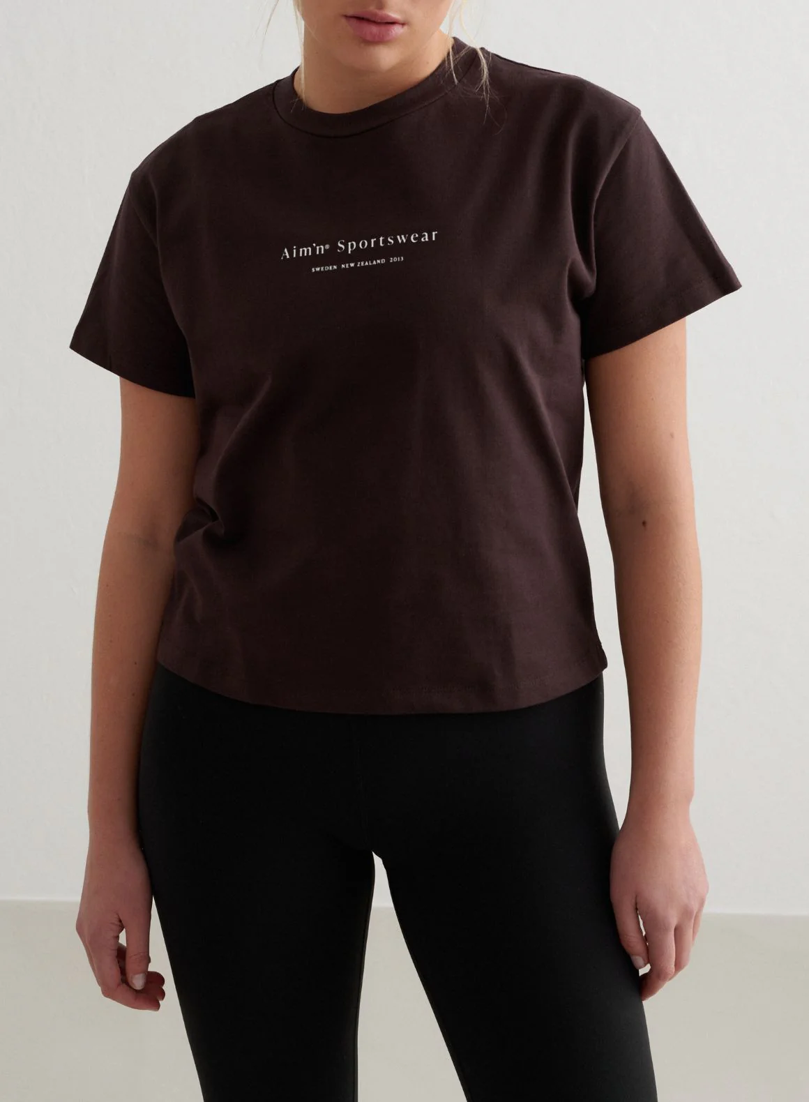 Cacao Serif Boxy T-shirt