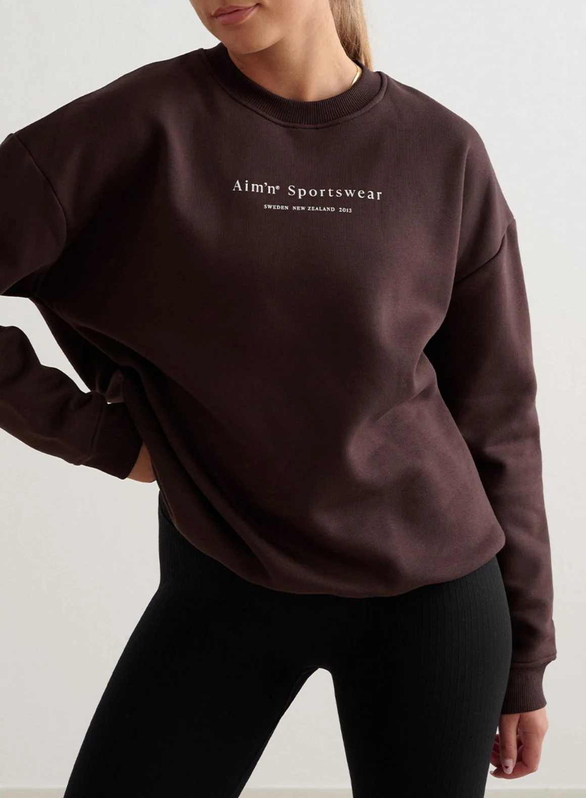 Cacao Serif Sweatshirt - Image 6