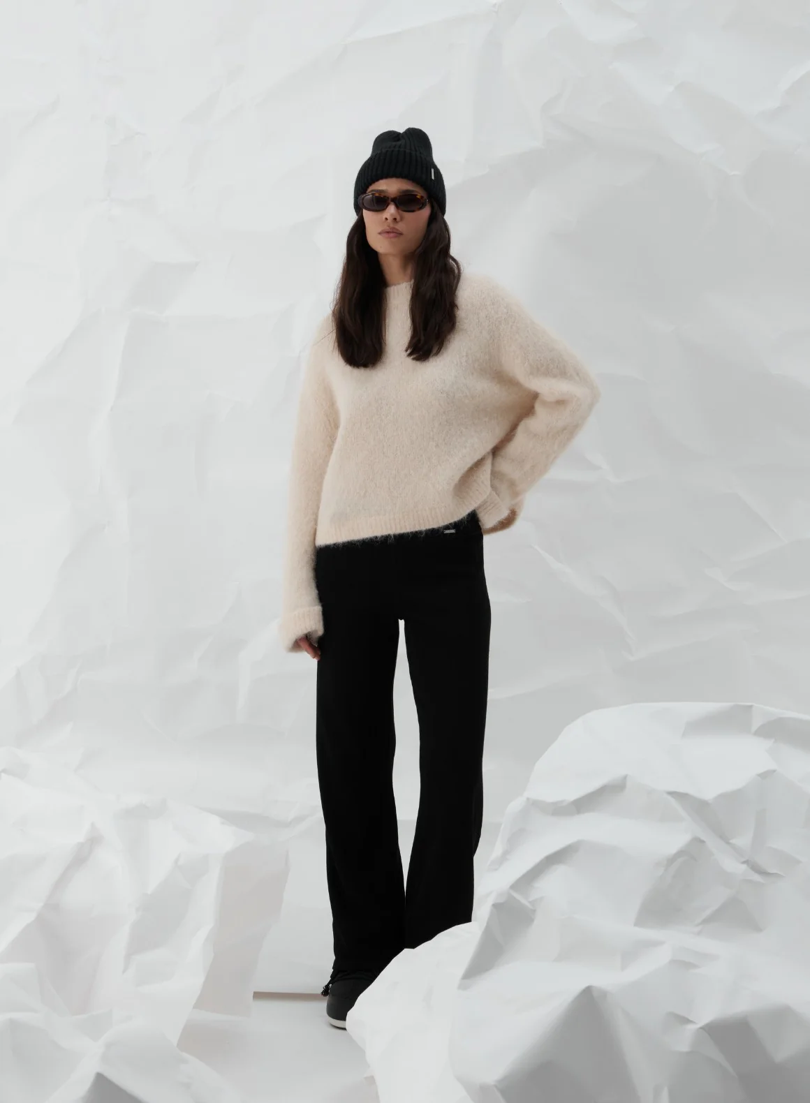 Café Au Lait Alpaca Knit Sweater - Image 4