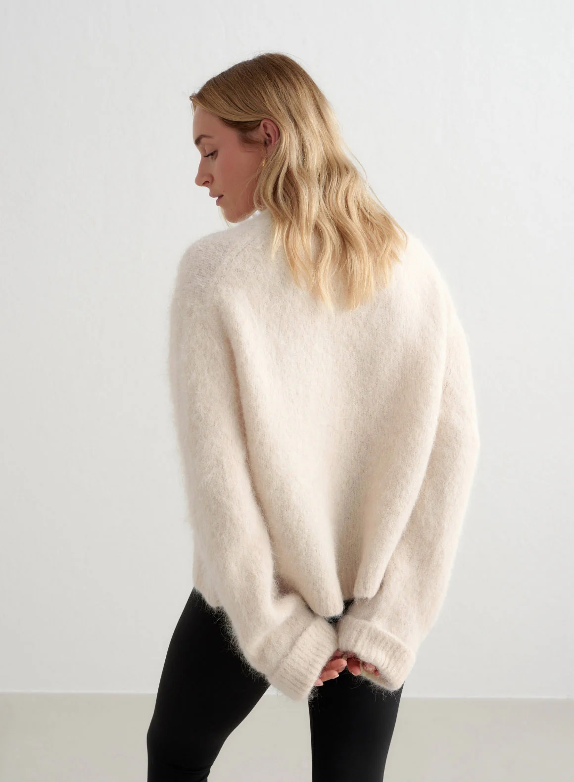 Café Au Lait Alpaca Knit Sweater - Image 6