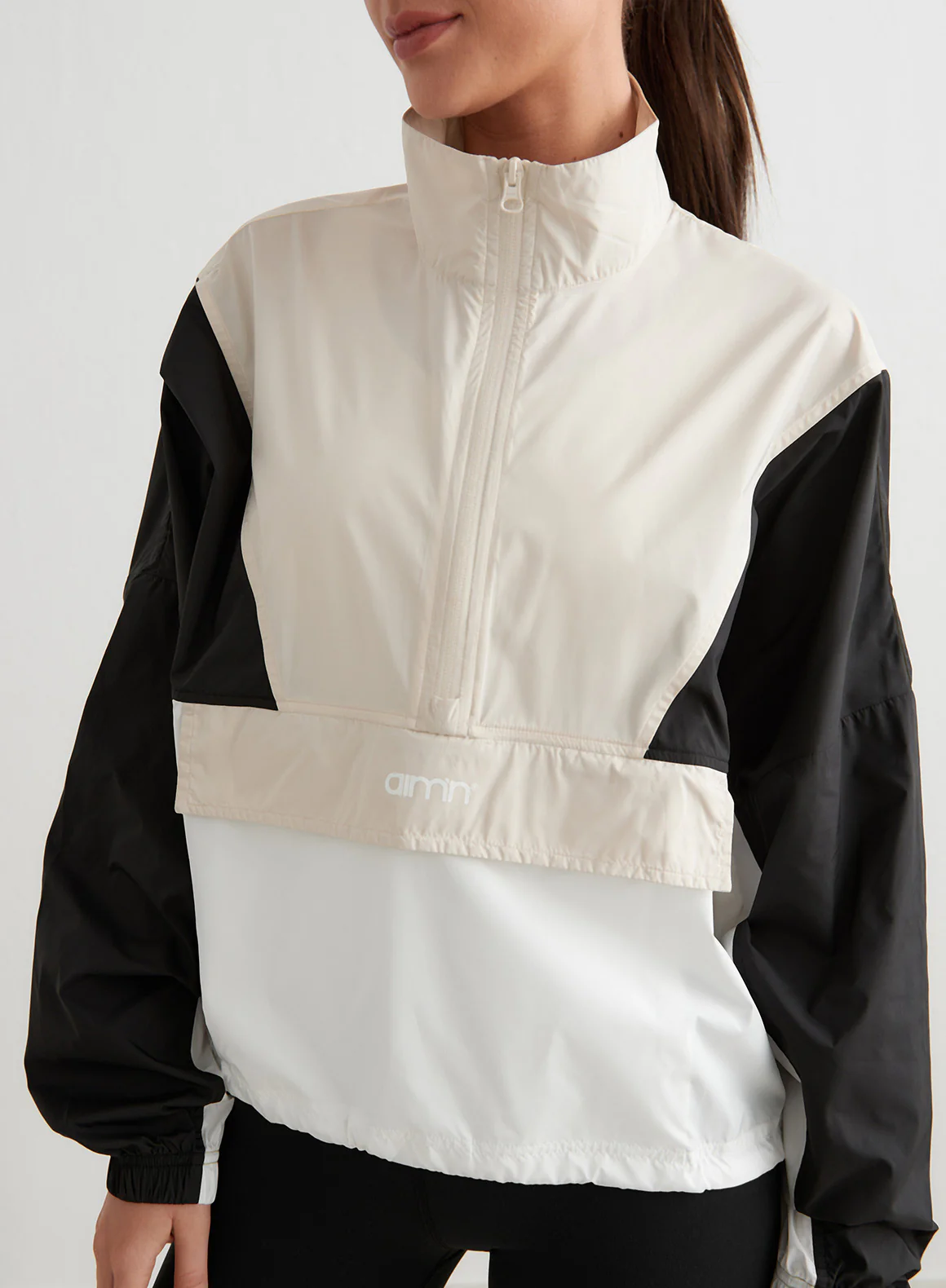 Café Au Lait Balance Blocked Windstopper Jacket - Image 4
