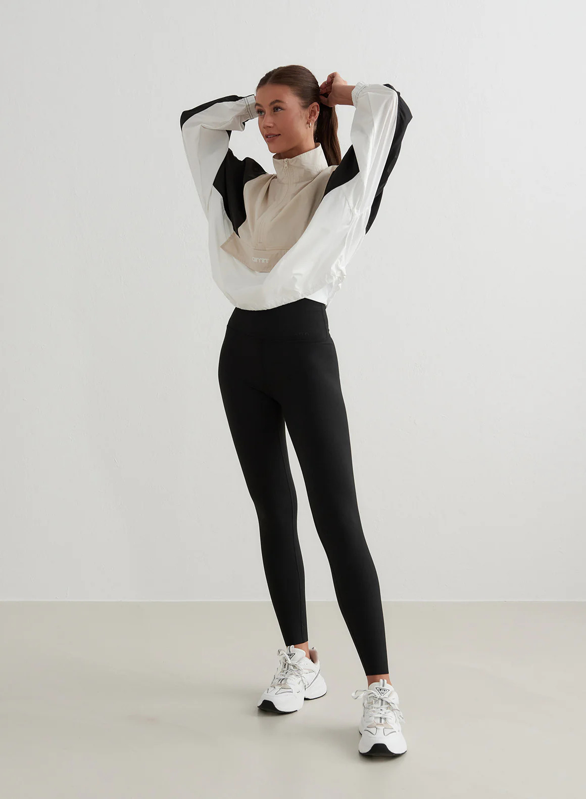 Café Au Lait Balance Blocked Windstopper Jacket - Image 6