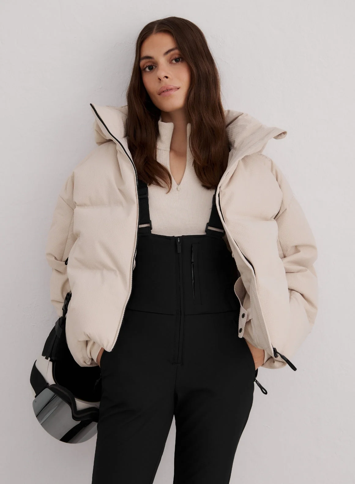 Café Au Lait Cortina Puffer Jacket - Image 2