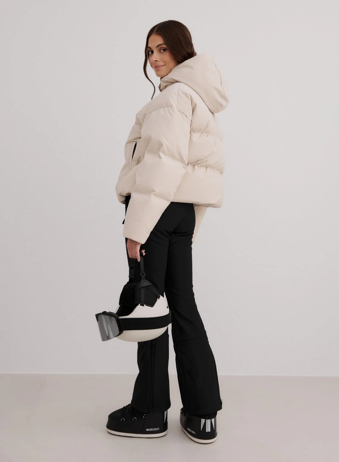 Café Au Lait Cortina Puffer Jacket - Image 3