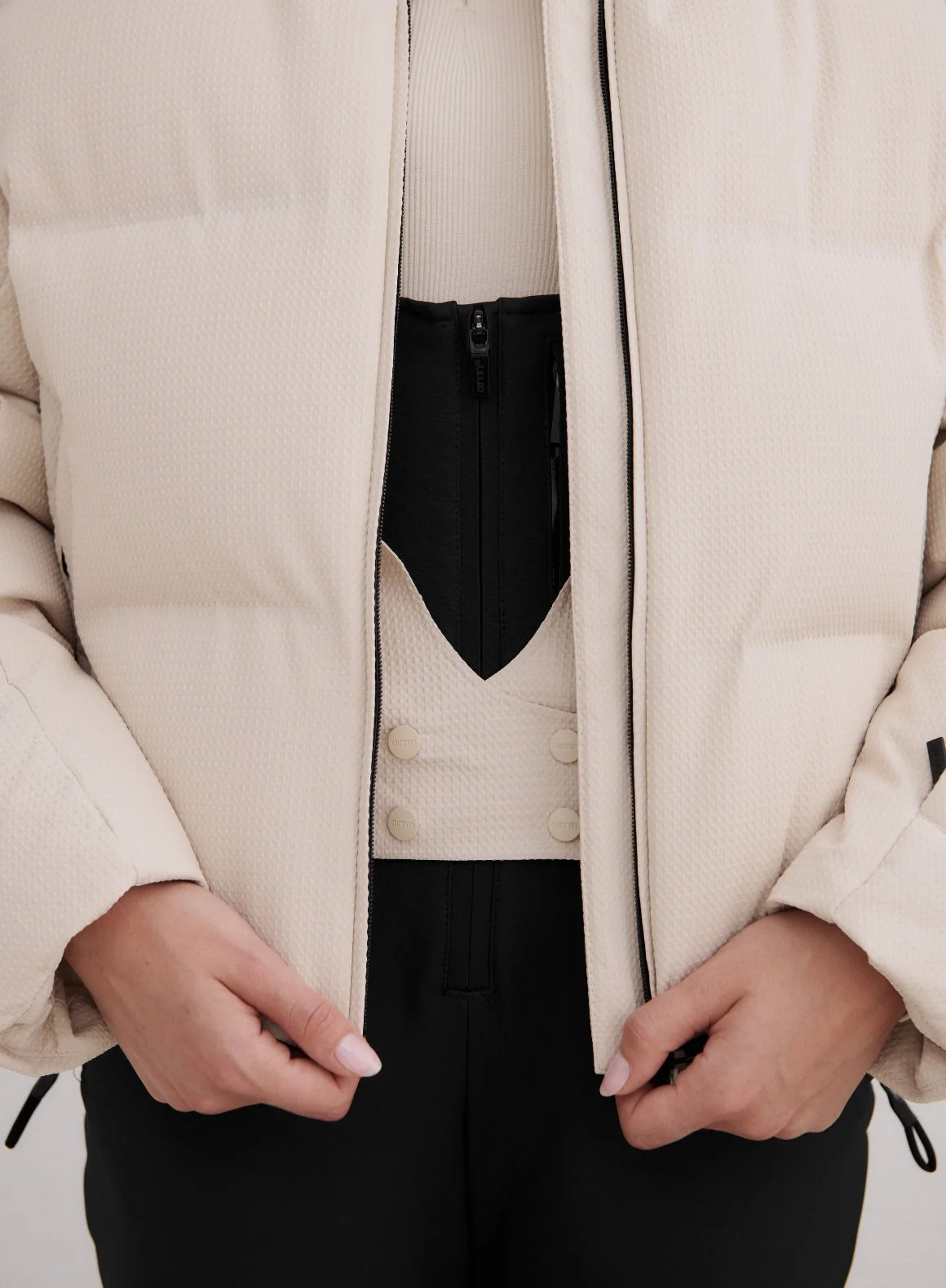 Café Au Lait Cortina Puffer Jacket - Image 8