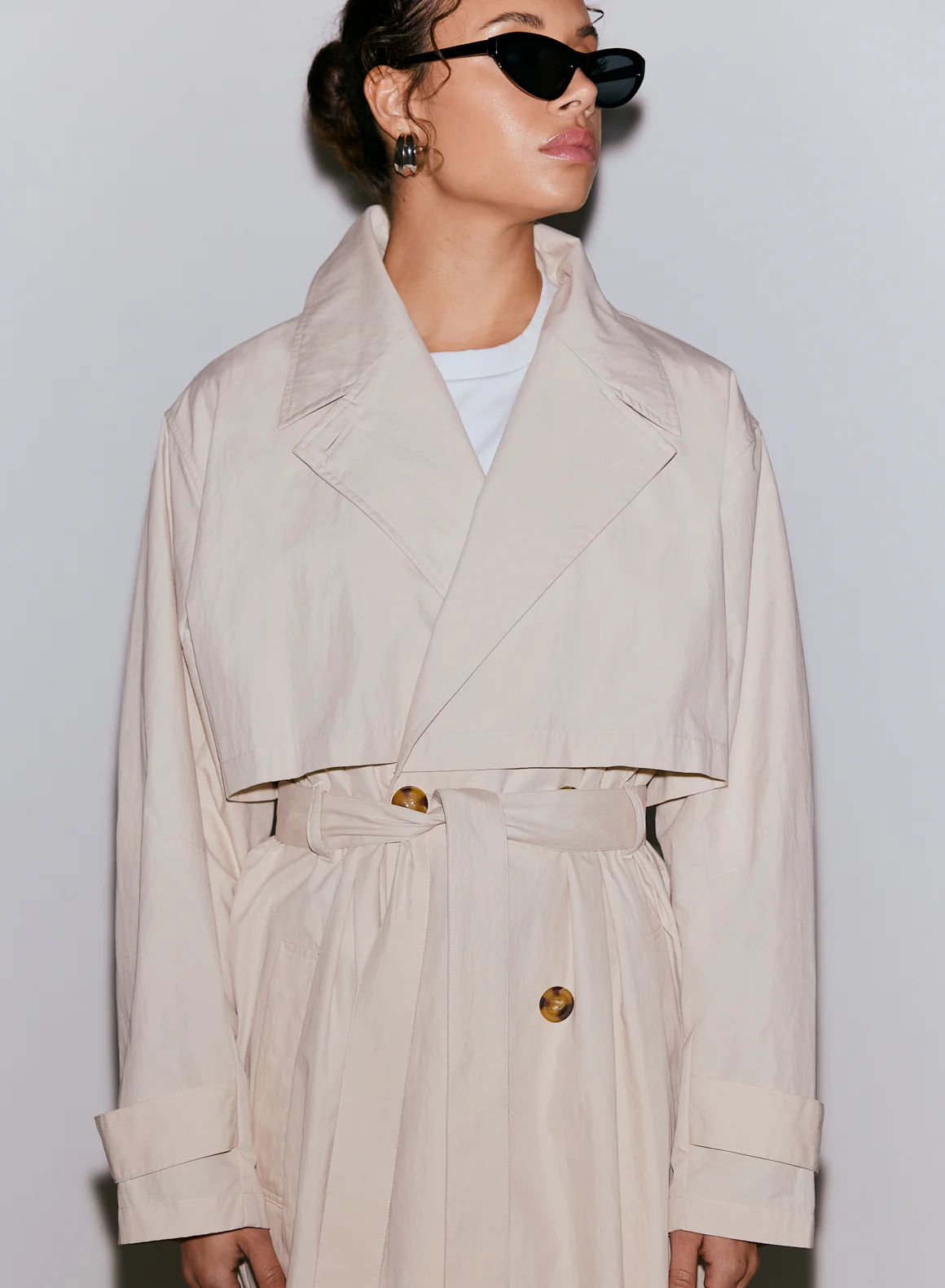 Café Au Lait Femme Trenchcoat - Image 4