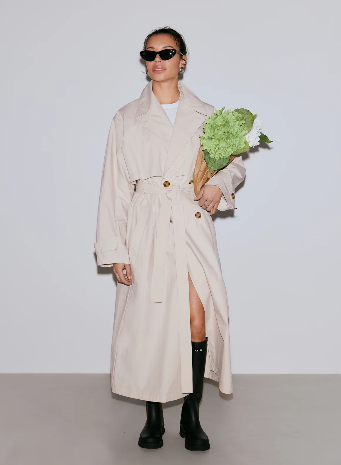 Café Au Lait Femme Trenchcoat - Image 5