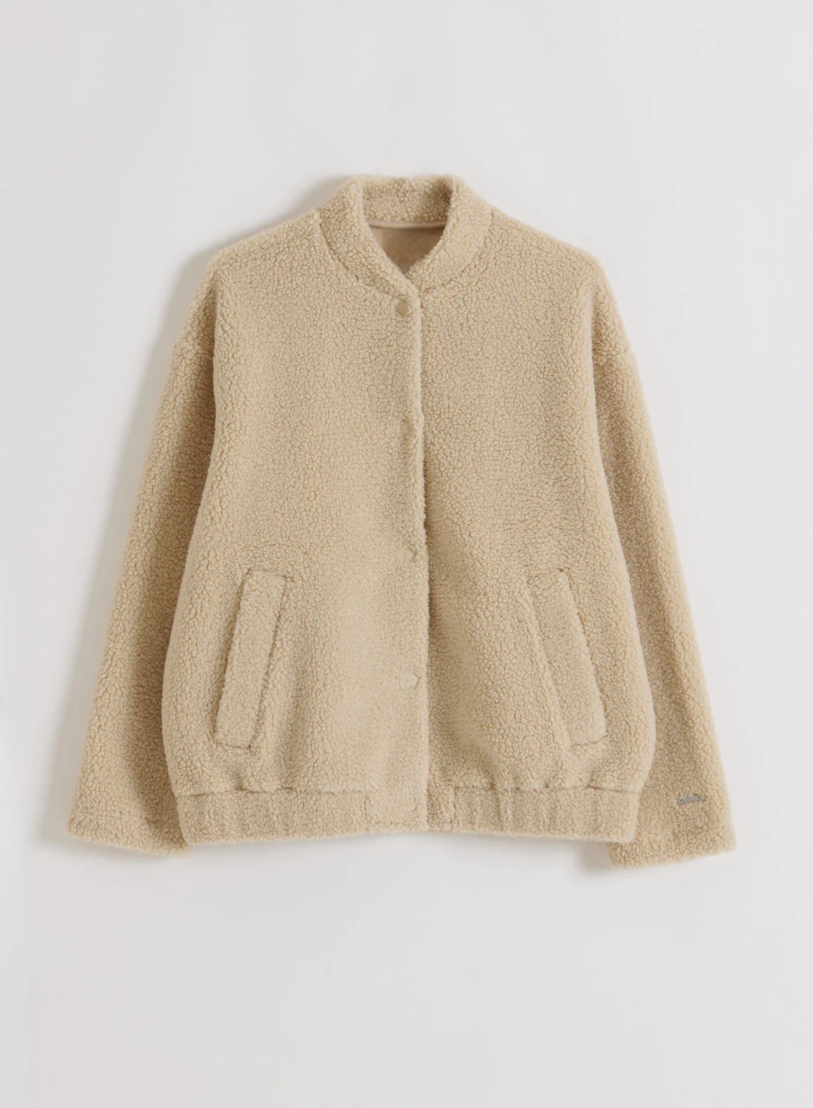 Café Au Lait Pile Coach Jacket - Image 7