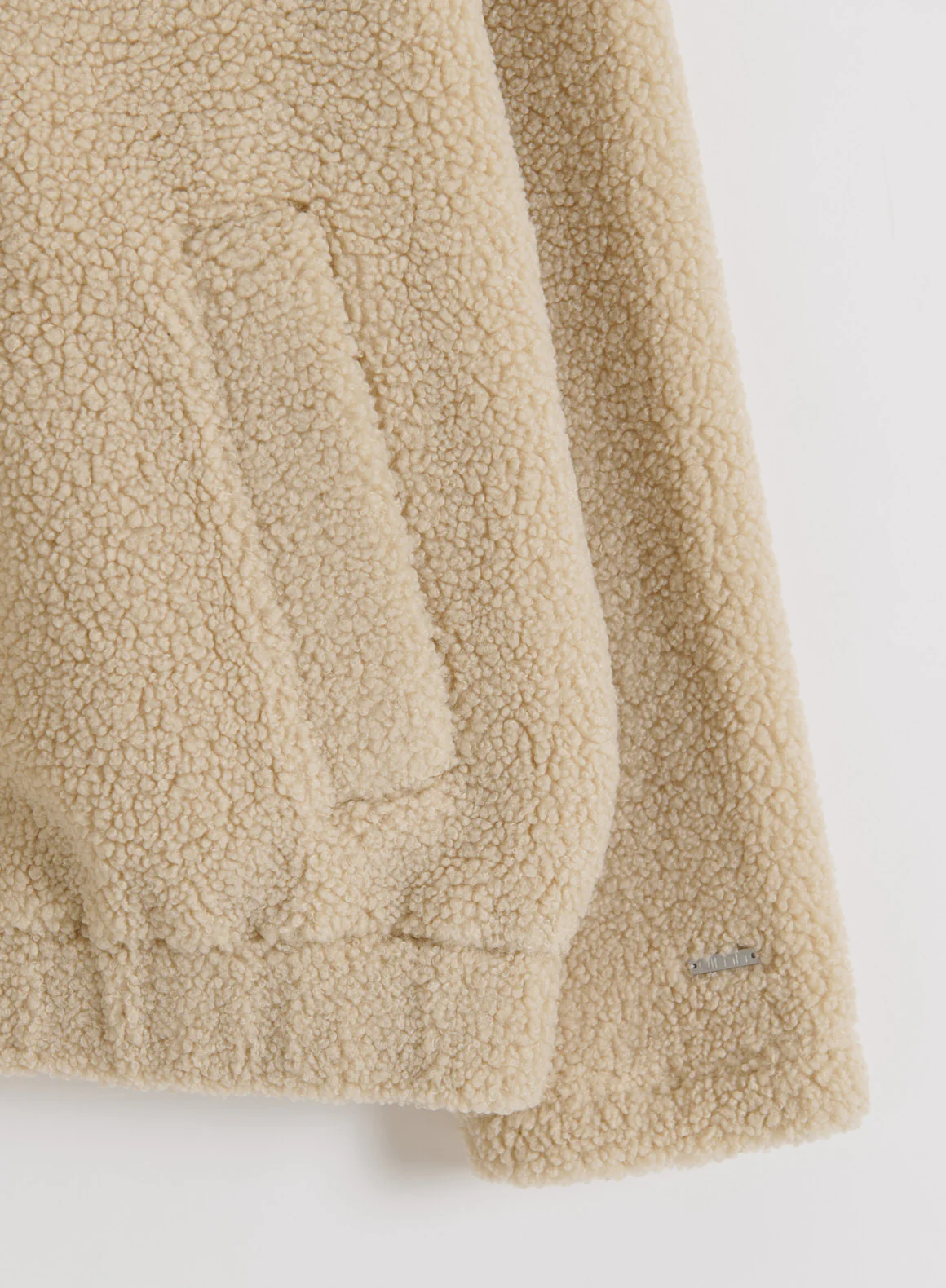 Café Au Lait Pile Coach Jacket - Image 8