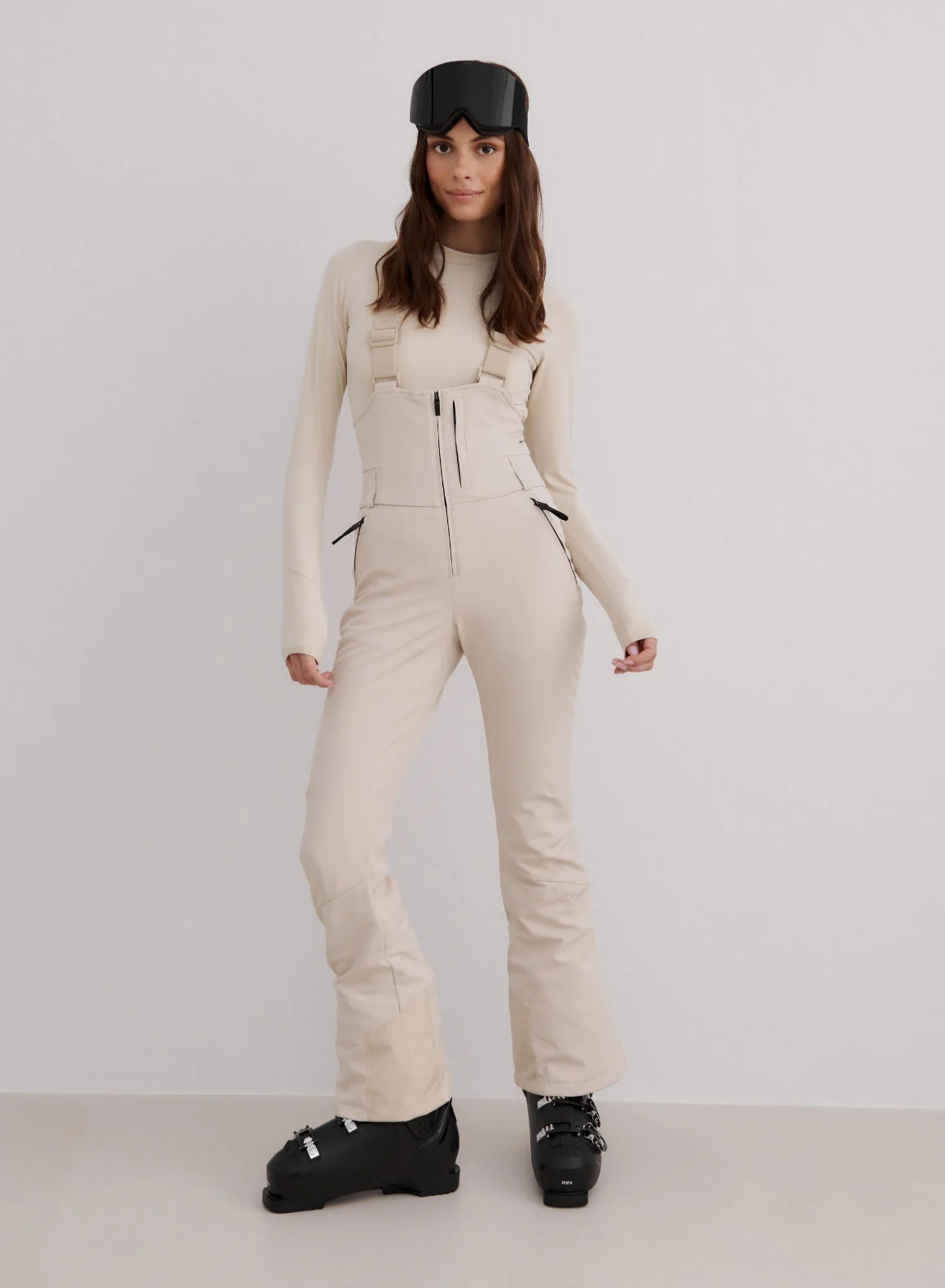 Café Au Lait Stretch Thermo Bib Pants - Image 2