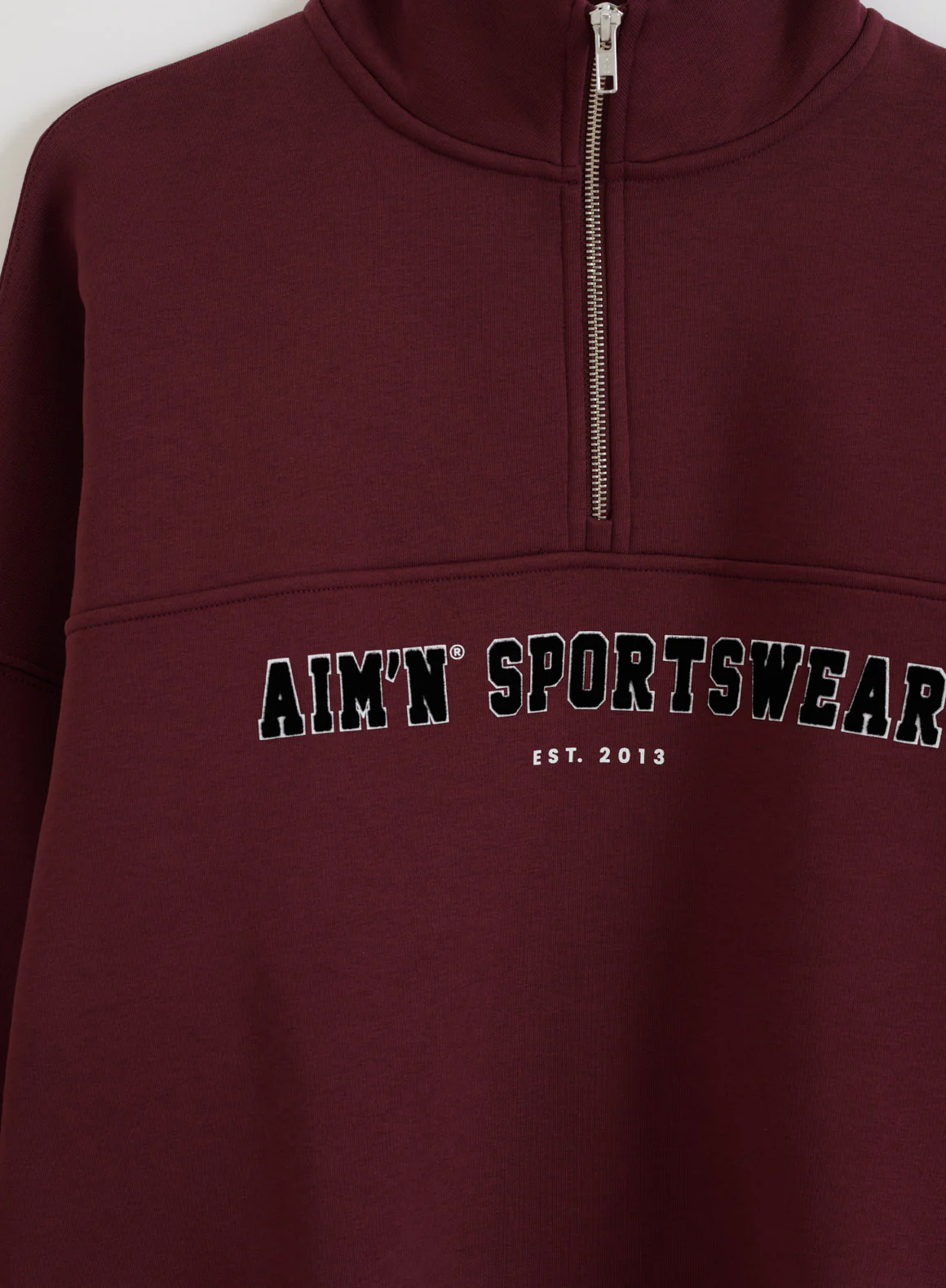Cherry Varsity Sweat Half Zip - Image 8