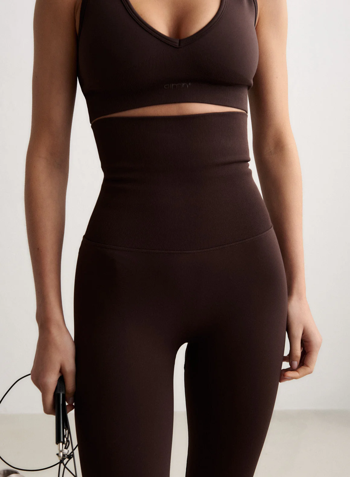 Chocolate Shape Seamless Core Control Tights - Image 4