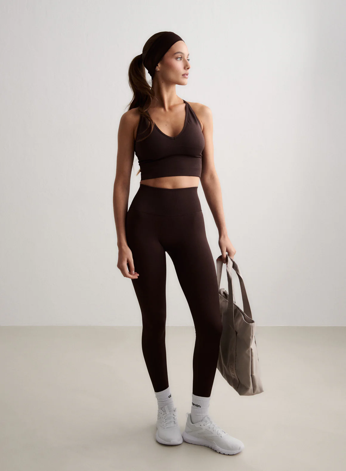 Chocolate Shape Seamless Cross Back Bralette - Image 2