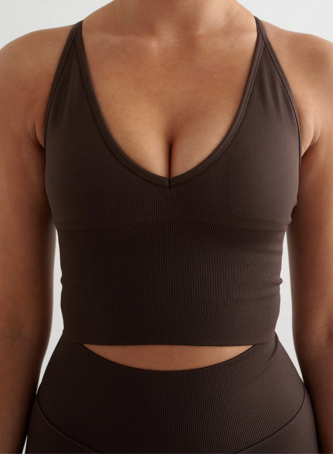Chocolate Shape Seamless Cross Back Bralette - Image 4
