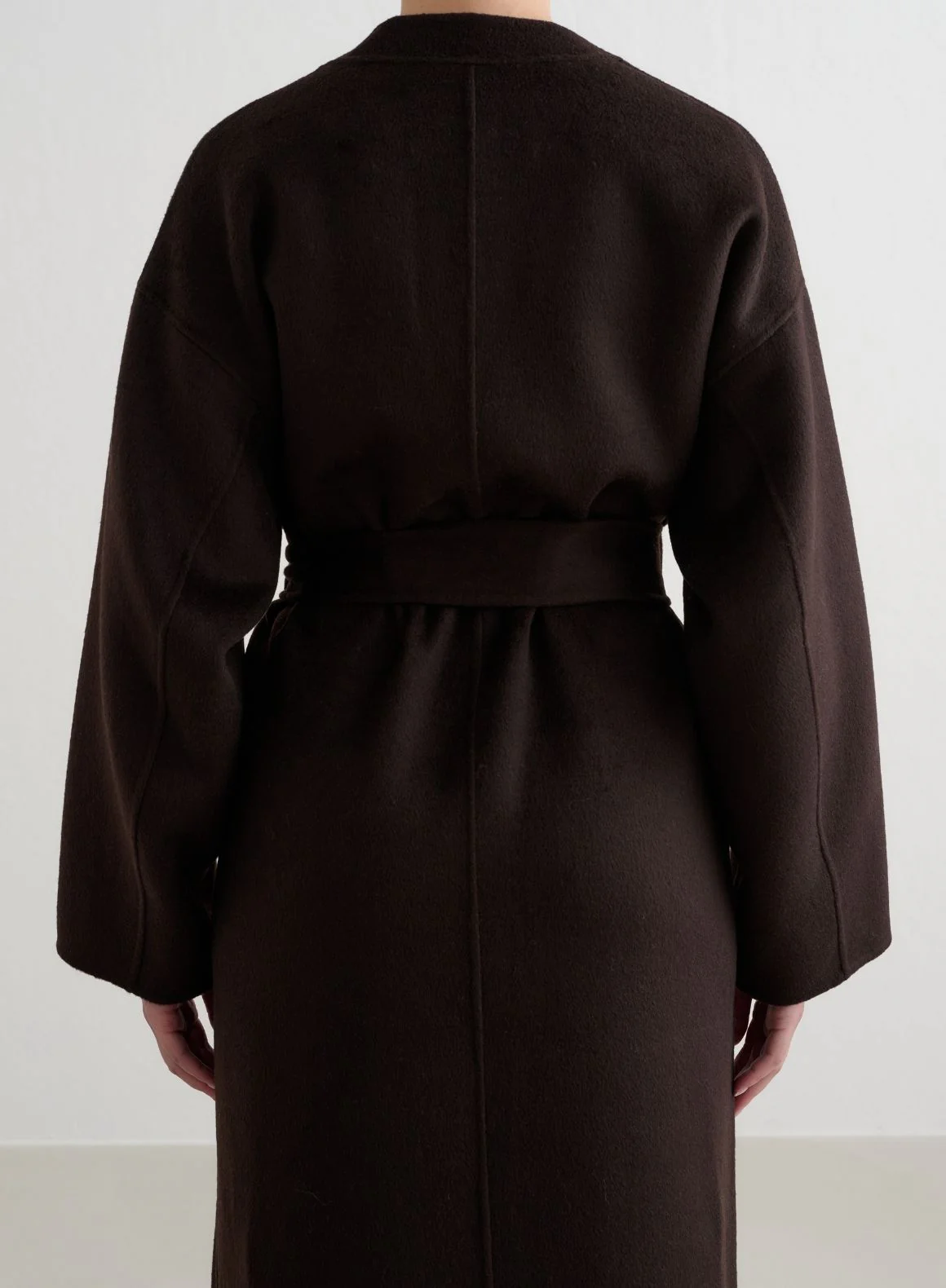 Chocolate Wool Coat - Image 5