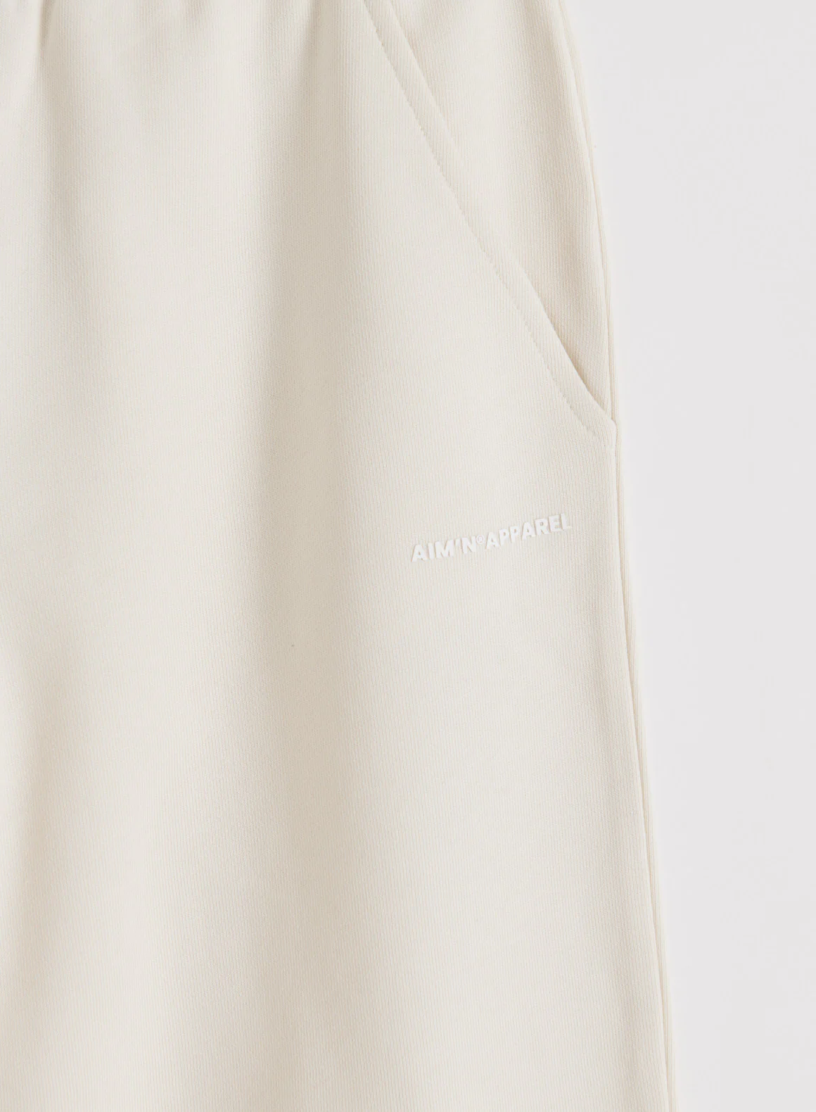 Cream Chunky Terry Sweatpants - Image 7