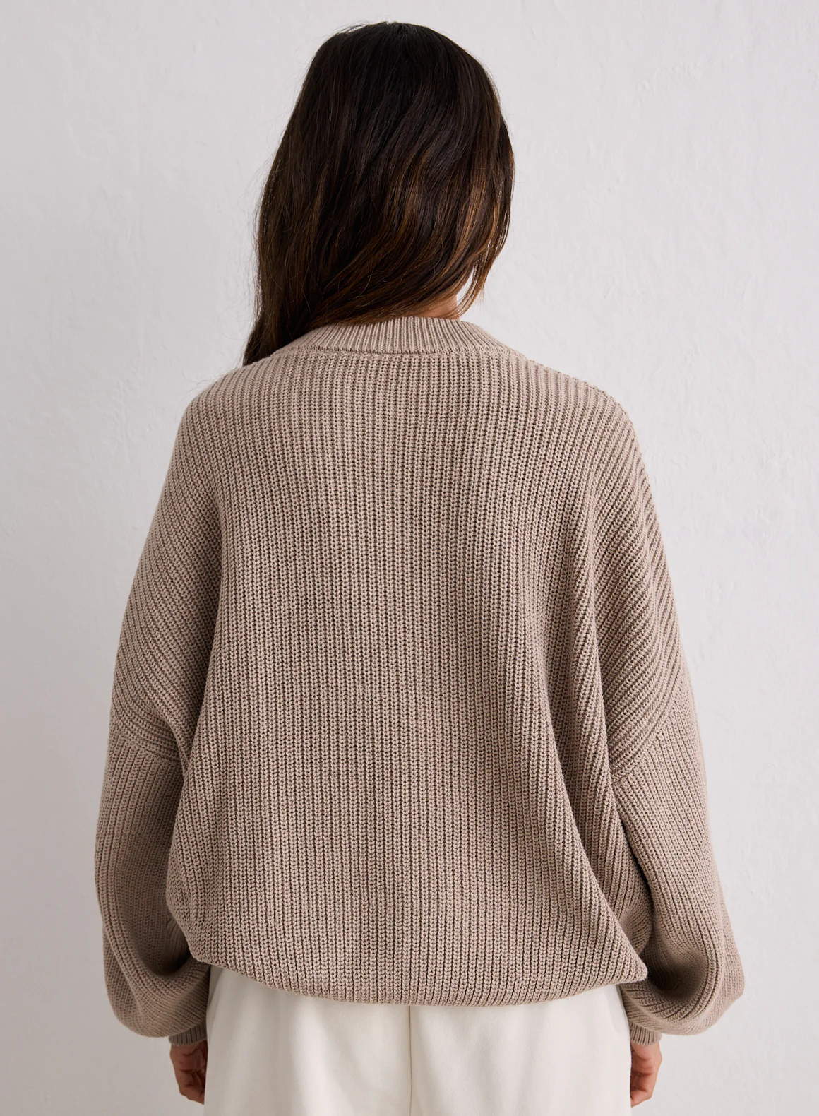 Dark Clay Knitted Sweatshirt - Image 5